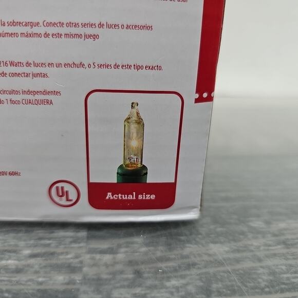 Holiday Time • 100 Clear Mini Lights • Green Wire • Indoor/Outdoor • 23' [2] - Picture 14 of 15